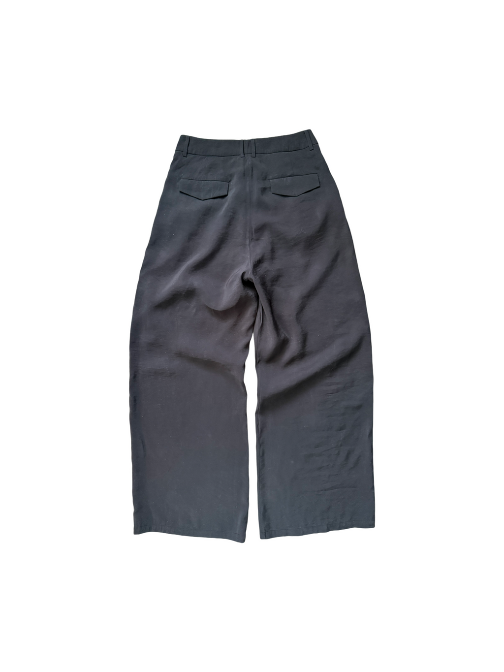 straight leg comfort pantalon - BLACK